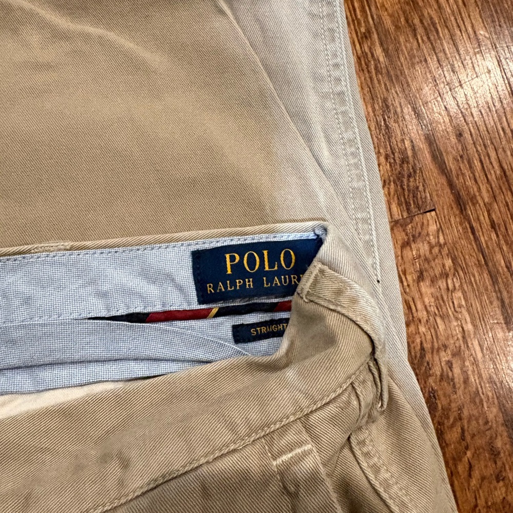 Polo Ralph Lauren patchwork khaki Chino size 38x34 new - Picture 3 of 7